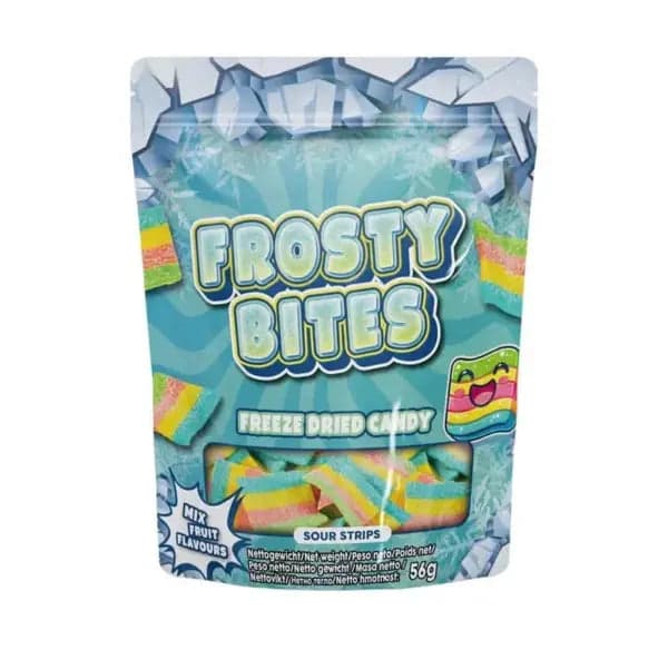 Frosty Bites Sour Strips Freeze Dried Candy